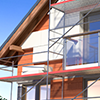 une maison en travaux de rénovation énergétique